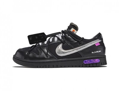 Off-White x Nike Dunk Low "Black" Fake Shoes