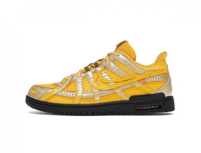 Fake Off-White x Nike Air Rubber Dunk “University Gold”