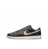 Fake Nike Dunk Low "Black Midnight Navy Tan"