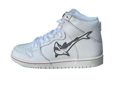 Oski x Nike SB Dunk High “Great White Shark” Fake Shoes