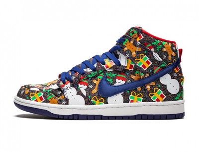Reps Concepts x Nike SB Dunk High "Ugly Christmas Sweater"