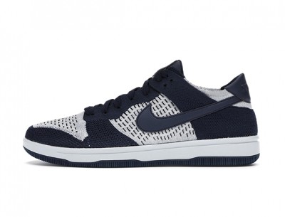 Copy Nike Dunk Low Flyknit "College Navy Pure Platinum"