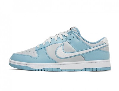 Fake Nike Dunk Low Retro "Fleece Swoosh Worn Blue"