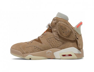 Fake Travis Scott x Air Jordan 6 "British Khaki"