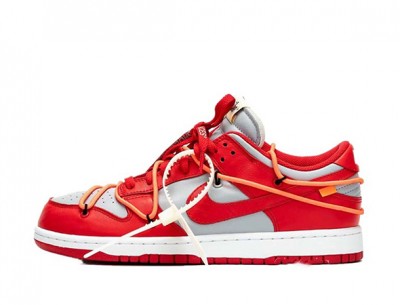 Best Fake Nike Dunk Low Off-White "University Red"