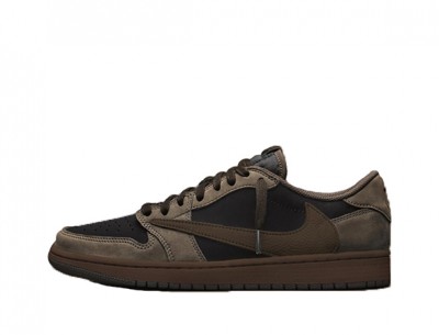 Fake Travis Scott x Air Jordan 1 Low OG "Velvet Brown"