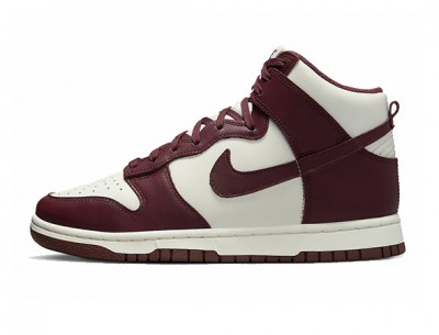 AAA Replica Nike Dunk High WMNS "Burgundy Crush" Sneakers