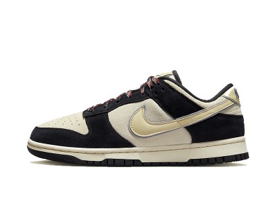 AAA Fake Nike Dunk Low LX "Black Suede"