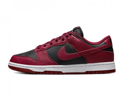 Replica Nike Dunk Low "Next Nature" Dark Red Black