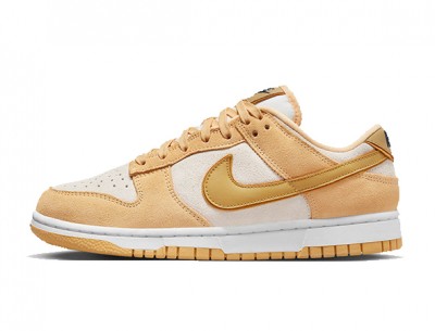 Pop Replica Nike Dunk Low "Celestial Gold Suede" For Women