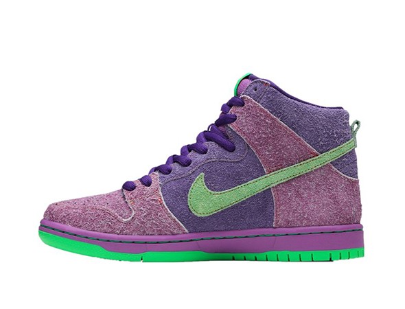 nike sb dunk high purple skunk