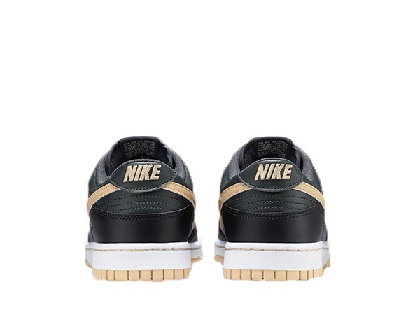 Fake Nike Dunk Low "Black Midnight Navy Tan"