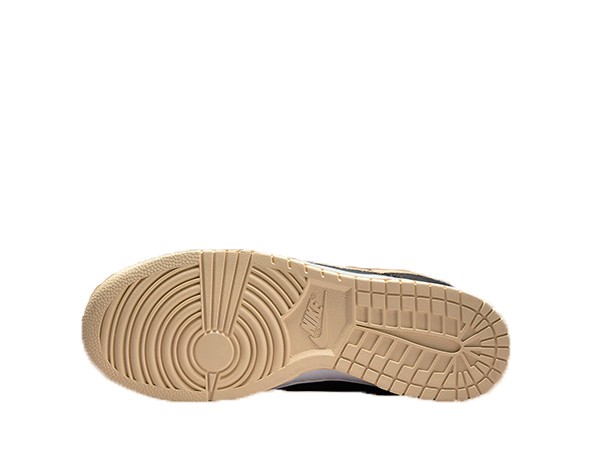 Fake Nike Dunk Low "Black Midnight Navy Tan"