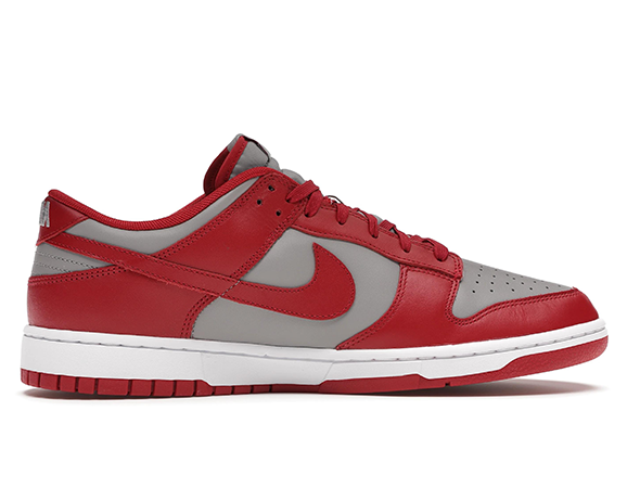 low dunk red and grey