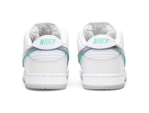 sb dunk white diamond