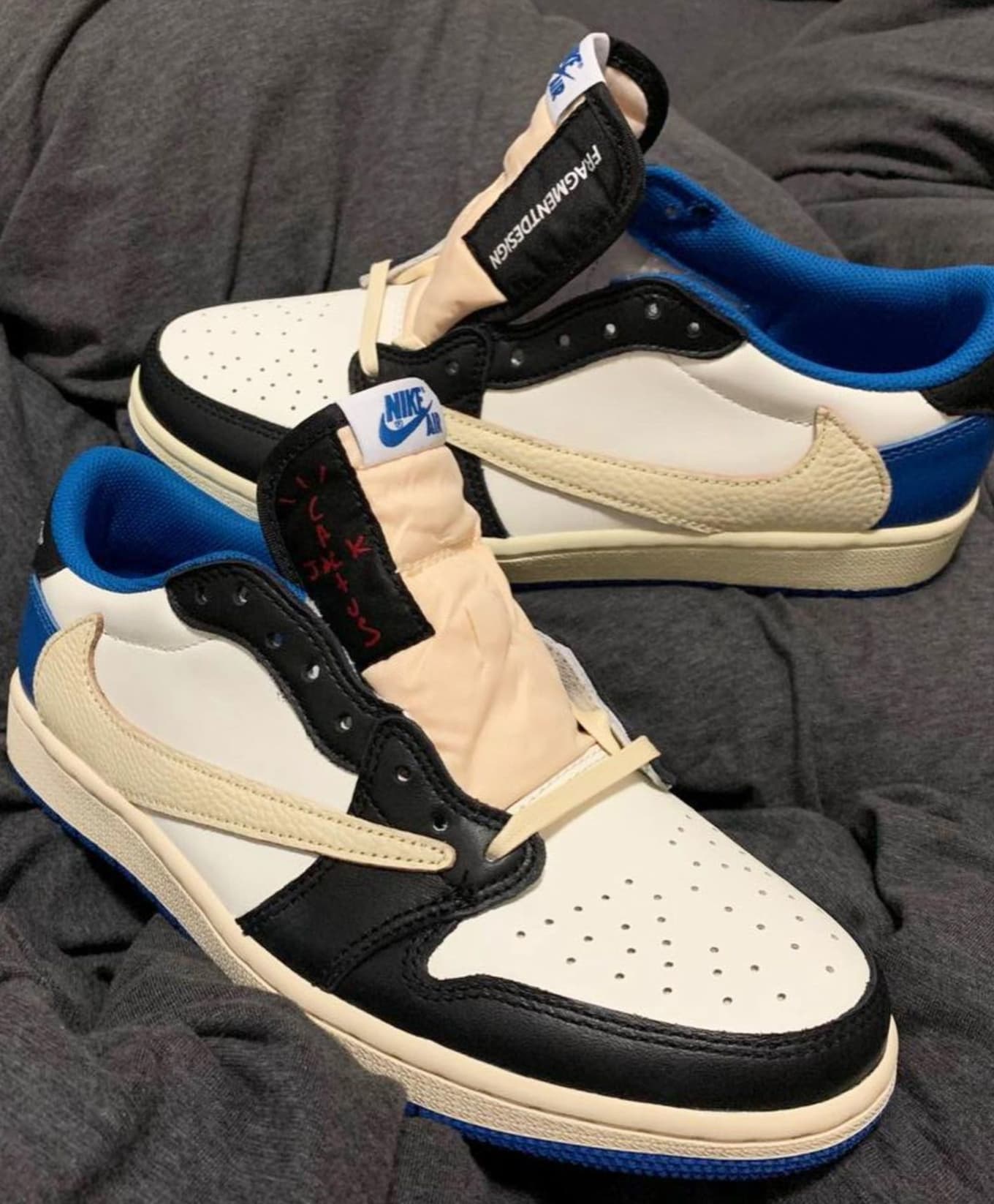Buy Fake Fragment Design Travis Scott Air Jordan 1 Low Sbdunk Org