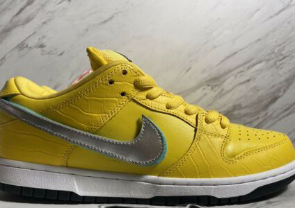 nike sb dunk low diamond supply co canary diamond